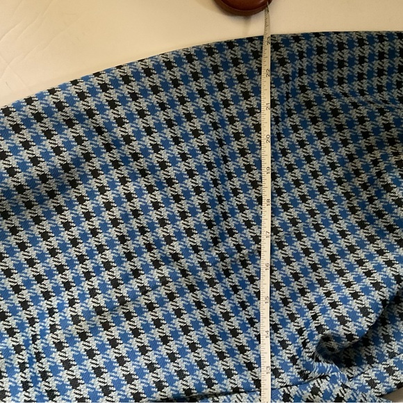 “VINTAGE” Eaton’s new old stock groovy blue checkered wide leg cuffed pants. - Picture 12 of 12